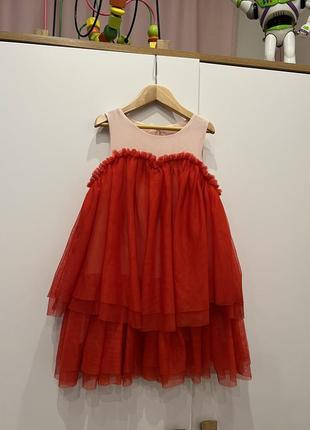 Платье hm красное1 фото