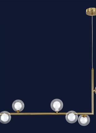 Люстра в стилі модерн 761v1026-6 brz+clwh