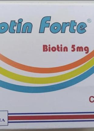 Biotin forte вітаміни для волосся, нігтів, шкіри