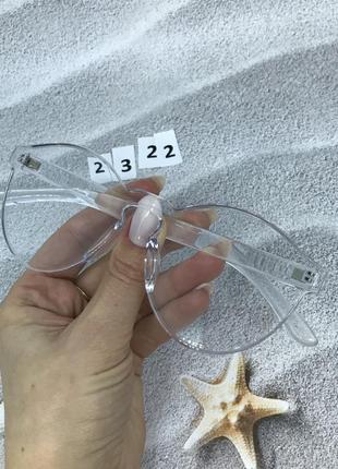 Имиджевые очки без оправы прозрачные