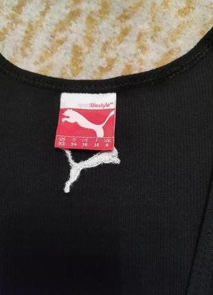 Трикотажная коттоновая майка в рубчик puma4 фото