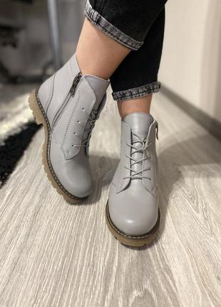 Кожаные ботинки, демисезонные (38)