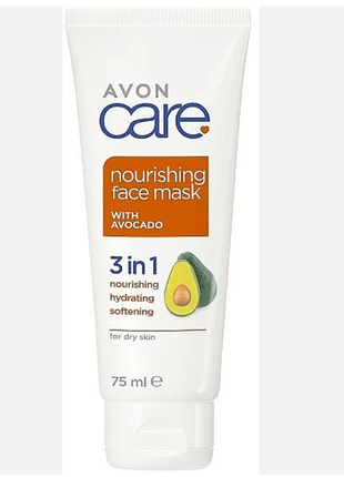 Увлажняющая маска для лица с маслом авокадо 3 в 1
avon care nourishing face mask with avocado эйвон ейвон1 фото