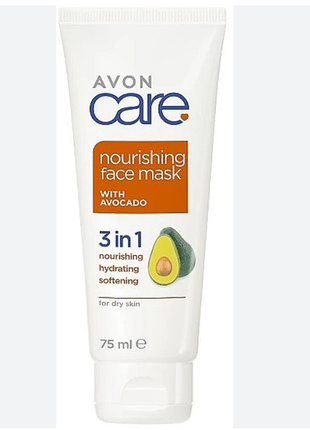 Увлажняющая маска для лица с маслом авокадо 3 в 1
avon care nourishing face mask Diving with avocado эйвон ейвон