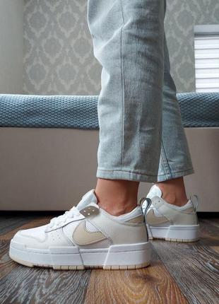 Кроссовки nike air force 1 disrupt женские найк аир форс 1 белые кожа nike air max кожаные кроссовки найк аир форс белые бежеевые кожа nike jordan