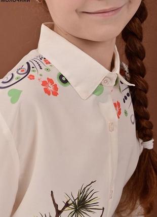 Блузы для девочек блузка подростковая. блузка для школы. нарядная блузка детская4 фото