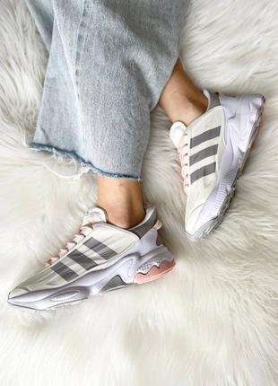 Женские кроссовки adidas ozweego celox ‘silver metallic/ cloud white/ grey two’ топ качества 🔝🔥3 фото