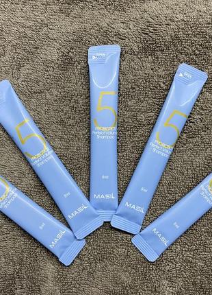 Шампунь для волосся masil «з пробіотиками для ідеального об'єму волосся»