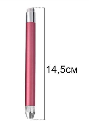 Стилус ручка с подсветкой для алмазной вышивки мозаики розовая4 фото