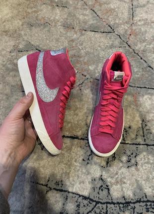 Кожаные кеды nike blazer