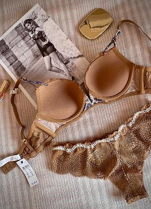 Комплект intimissimi mia super push-up 70c в кольорі tobacco8 фото