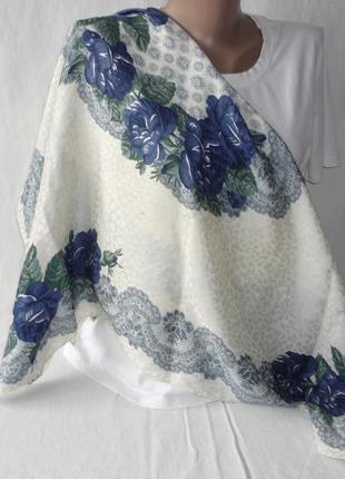 Італія ніжна шовкова хустка 100% шовк шёлковый платок