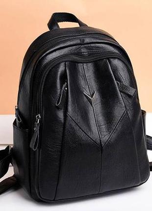 Рюкзак жіночий чорний (р-123)4 фото