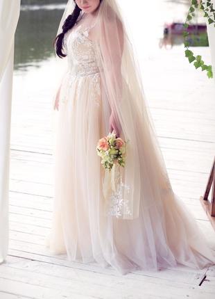 Свадебное платье + накидка2 фото