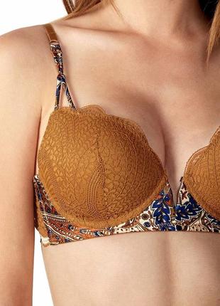 Комплект intimissimi mia super push-up 70c в кольорі tobacco3 фото