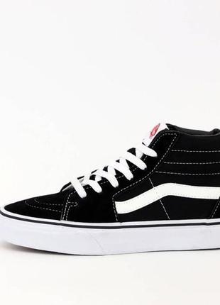 Высокие кеды vans old skool sk-8 черно-белые (кеды ванс олд скул 36-44)5 фото