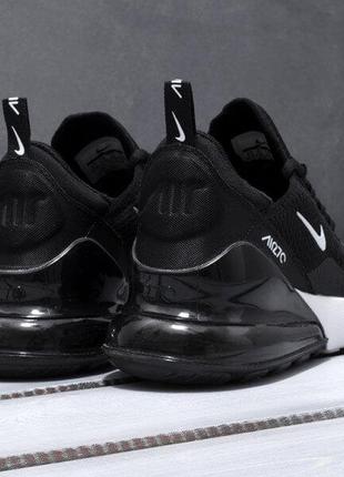 Кроссовки nike air max 270 black white (найк аир макс черно-белые) мужские и женские размеры: (36-45)455 фото