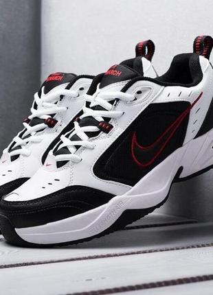 Кроссовки nike air monarch 4 черно-белые (найк монарх)411 фото