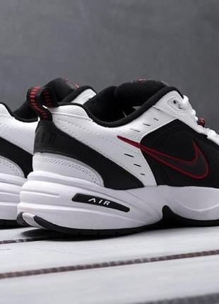 Кроссовки nike air monarch 4 черно-белые (найк монарх)414 фото