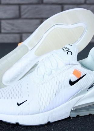 Кроссовки nike air max 270 off white (найк аир макс офф вайт белые) мужские и женские(36-45в наличии)367 фото