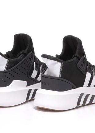 Мужские кроссовки adidas eqt adv black white (адидас ект черно-белые весна/лето 41-45)5 фото