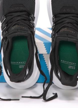 Мужские кроссовки adidas eqt adv black white (адидас ект черно-белые весна/лето 41-45)6 фото