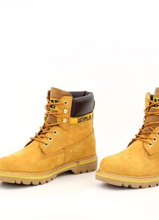 Зимові черевики caterpillar winter boots classic yellow (знімні жовті черевики на хутрі)38,42,43,3 фото