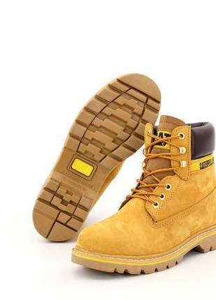 Зимние ботинки caterpillar winter boots classic yellow (зимние желтые ботинки на меху)38,42,43,5 фото