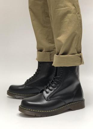 Черевики доктор мартінс чорного кольору (чорні черевики dr. martens 1460 жіночі та чоловічі розміри 36,37.9 фото