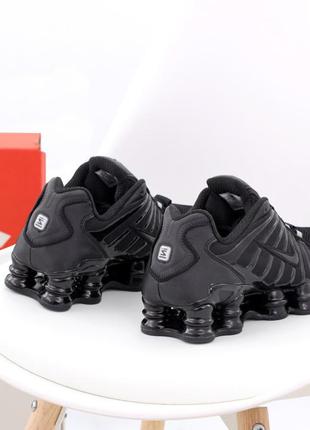 Мужские спортивные кроссовки nike shox tl triple black (черные кроссовки на баллонах найк шокс)(40-45)426 фото