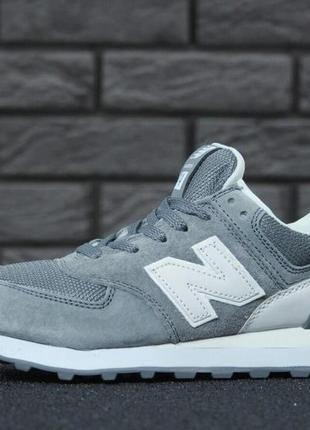 Мужские кроссовки new balance 574 серого цвета,402 фото