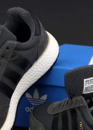 Мужские кроссовки adidas iniki runner dark grey (мужские кроссовки адидас иники раннер темно-серые)41-44)436 фото