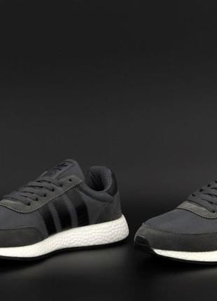 Мужские кроссовки adidas iniki runner dark grey (мужские кроссовки адидас иники раннер темно-серые)41-44)434 фото