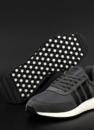 Мужские кроссовки adidas iniki runner dark grey (мужские кроссовки адидас иники раннер темно-серые)41-44)433 фото