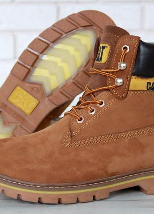 Зимові черевики з хутром caterpillar winter boots classic yellow (41-44)4 фото