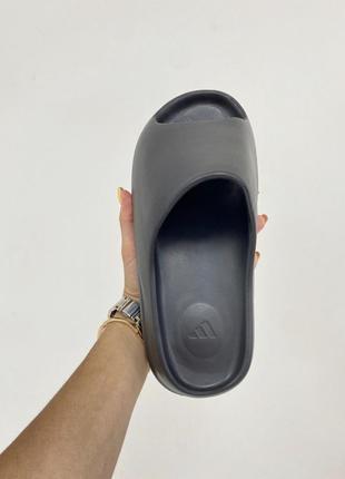 Чоловічі і жіночі шлепанці adidas slidde "onyx" (чорні)3 фото