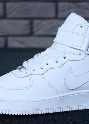 Зимние кроссовки с мехом nike air force 1 high white winter (зимние кроссовки на меху найк аир форс)412 фото