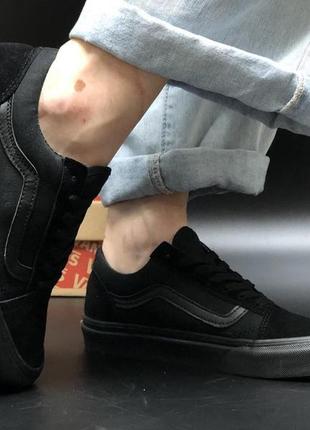 Кеды vans old skool triple black (вансы олд скул черные весна/лето/осень мужские и женские размеры)37-457 фото