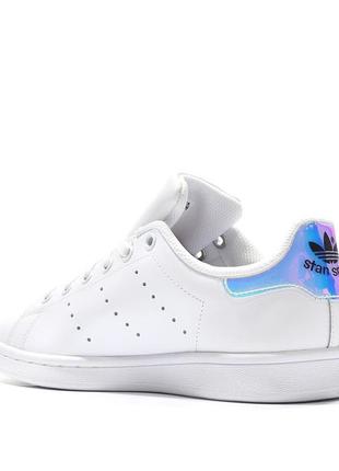 Кроссовки adidas stan smith white metallic silver-sld4 фото