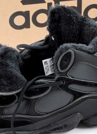 Кросівки чоловічі високі зимні на хутрі adidas yeezy 500 hi winter black (41-46)1 фото