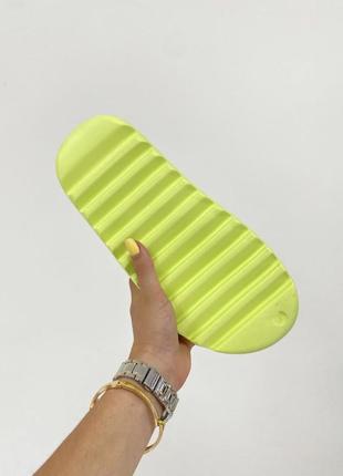 Жіночі сланці,шльопанці adidas slide "glow green" (салатові)(38)4 фото