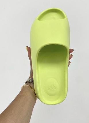 Жіночі сланці,шльопанці adidas slide "glow green" (салатові)(38)3 фото