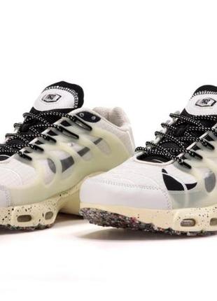 Модні кросівки чоловічі білі с бежевим nike air max tn terrascape plus (36-45)4 фото