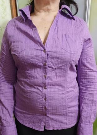 Блузка/рубашка/ рубашка фиолетовая женская