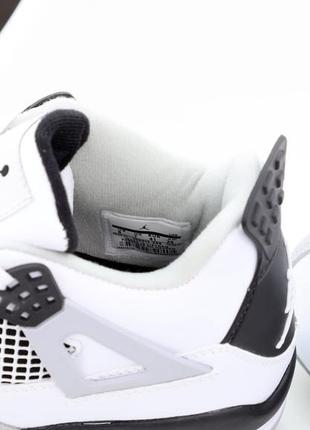 Баскетбольные  кроссовки nike air jordan 4 retro white grey (найк аир джордан ретро бело-серые)(40-46)406 фото