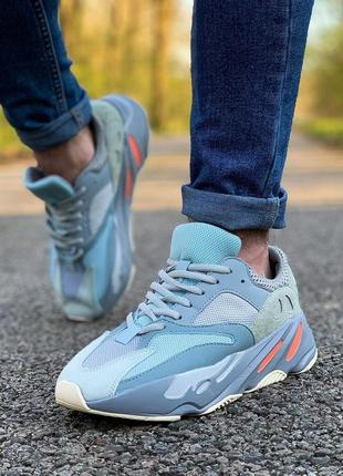 Кросівки adidas yeezy boost 700 v2 gospital blue (адидас изи буст голубі)(36-40)364 фото