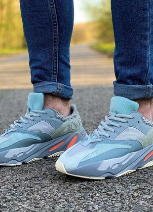 Кросівки adidas yeezy boost 700 v2 gospital blue (адидас изи буст голубі)(36-40)365 фото