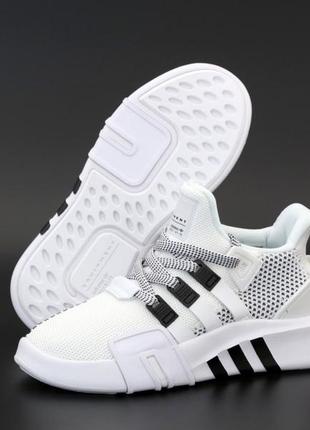 Кроссовки adidas eqt bask adv (adidas equipment,цвет бело-черные )(37,41-45)6 фото