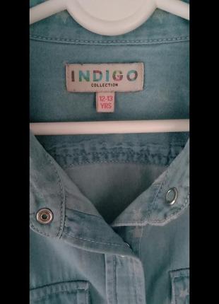 Indigo джинсовая рубашка девочке 152-1582 фото