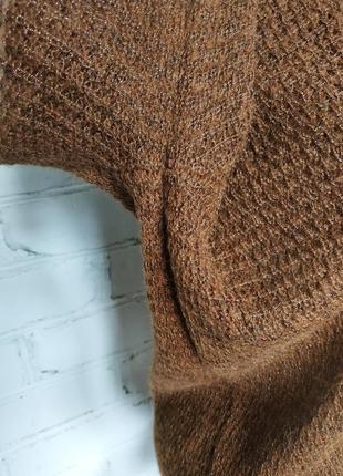 Джемпер/пуловер ажурний з люрексом/з вовною та альпакою6 фото
